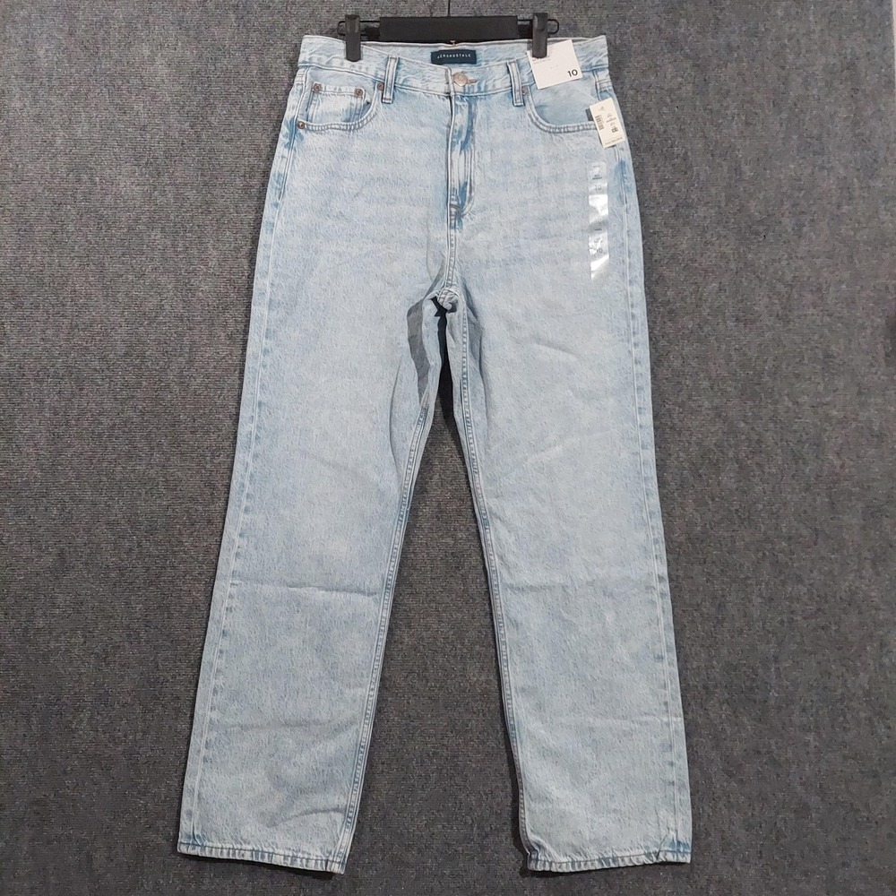 Aeropostale 90s Baggy Jeans Womens‎ 10R Blue Light Wash High Rise Straight 32x32